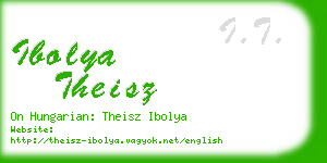ibolya theisz business card